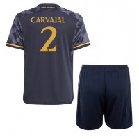Dječji Nogometni Dres Real Madrid Daniel Carvajal #2 Gostujuci 2023-24 Kratak Rukav (+ Kratke hlače)